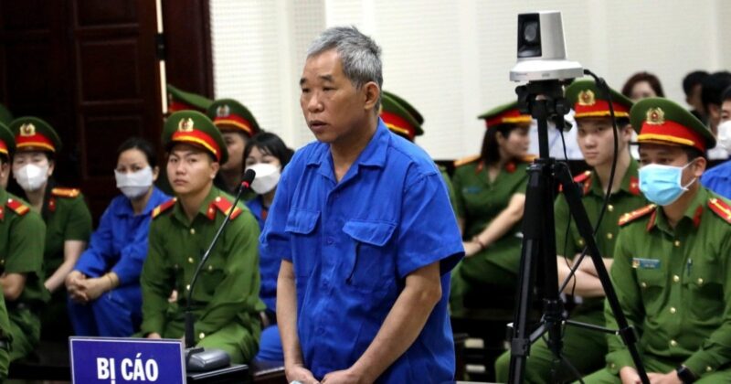 Bị cáo Trương Xuân Đước tại phiên tòa sơ thẩm