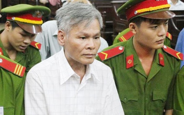 Bị cáo Vũ Quốc Hảo tại phiên tòa xét xử