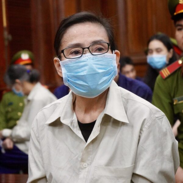 Vũ Hoàng Oanh khi bị bắt