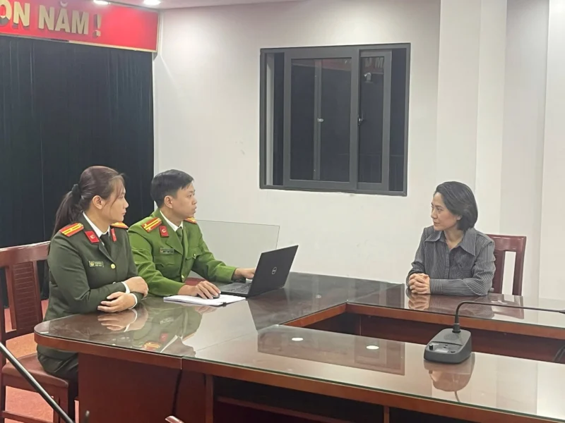 Nguyễn Thị Thu Hà, giám đốc công ty Ngọc Việt tại cơ quan chức năng