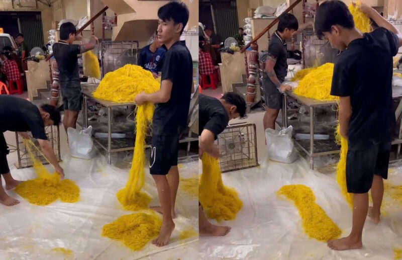 Nơi sản xuất mì sợi có sử dụng chất cấm của đối tượng Vương Lưỡng Toàn Nơi sản xuất mì sợi có sử dụng chất cấm của đối tượng Vương Lưỡng Toàn