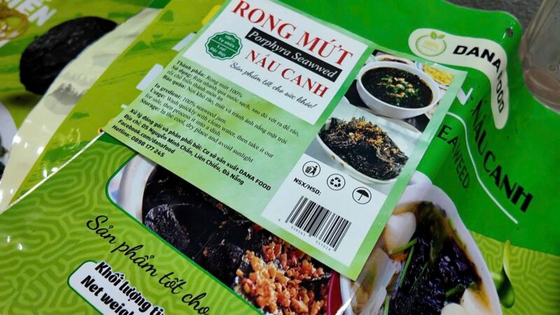 rong biển giả Dana Food do Nguyễn Tấn Hiền và Đỗ Thị Thùy Trang sản xuất