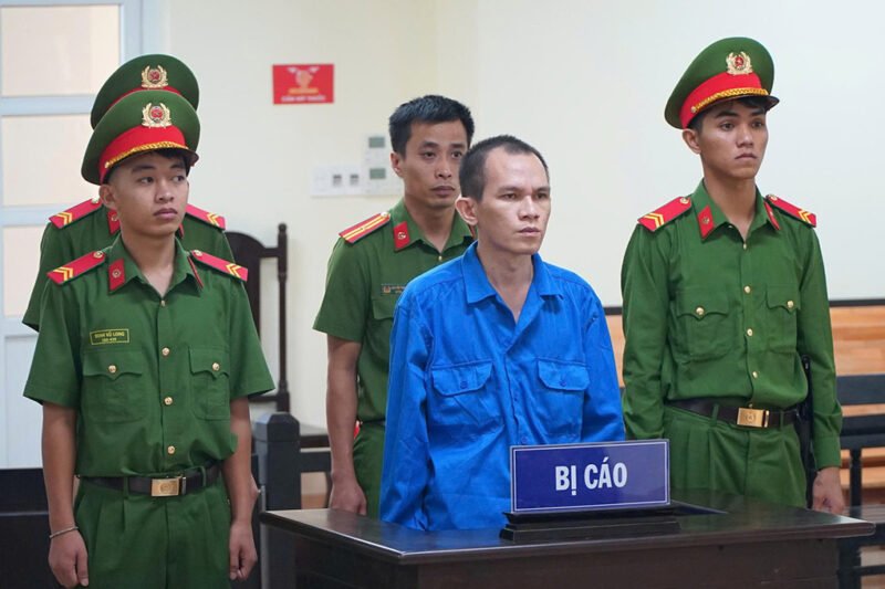 Nguyễn Văn Ty trong phiên tòa hôm nay. Ảnh: Ngọc Oanh